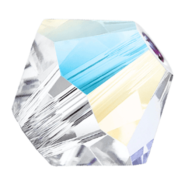 6mm Preciosa Crystal Bicones Crystal Glitter
