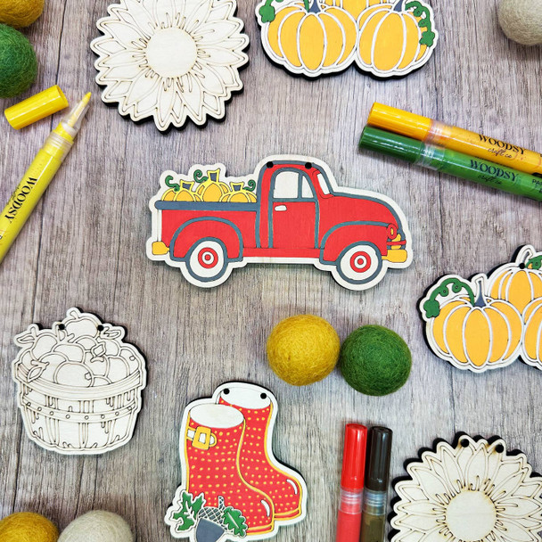 The Woodsy Craft Co. - DIY Craft Kit - Pumpkin Patch Garland