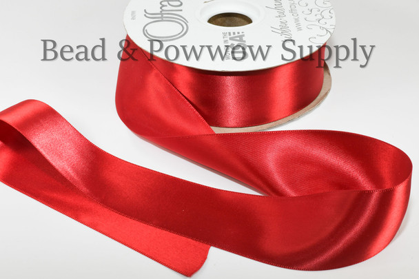 Offray 1 1/2"  DFS Scarlet   - Yard
