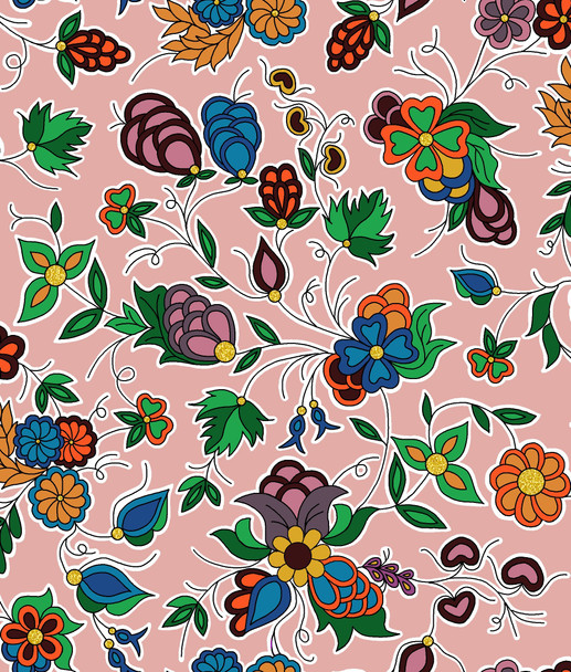 Family Blooms Metallic Cheyenne Pink