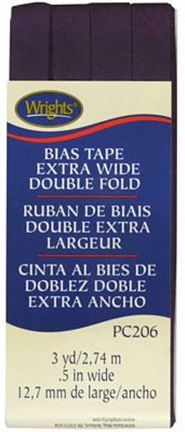Bias Tape ExtraWide Double Fold Blackberry