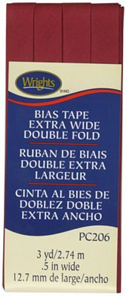 Bias Tape ExtraWide Double Fold Brick 206 87 