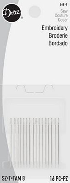 Hand Needles-Embroidery Size 8