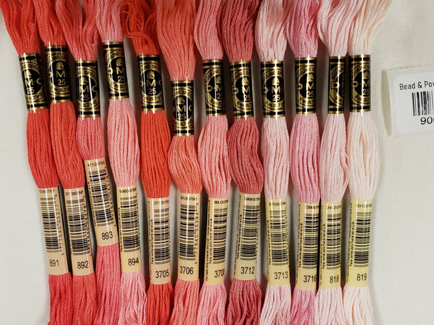 DMC Embroidery Floss Dusty Rose Set (12 skeins)