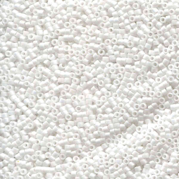 11/0 Delica Bead Matte White 50 Gram Bag