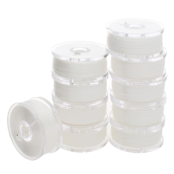 Nyline White Size OO (.30MM) 140 Yard Bobbin - bag of 10 bobbins