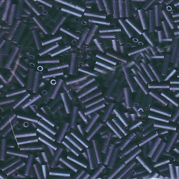 Miyuki #2 (6mm) Bugle Beads Matte Gunmetal
