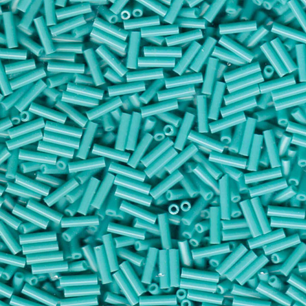Miyuki #2 (6mm) Bugle Beads Opaque Turquoise Green