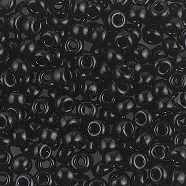 Miyuki 6/0 Seed Bead Opaque Black