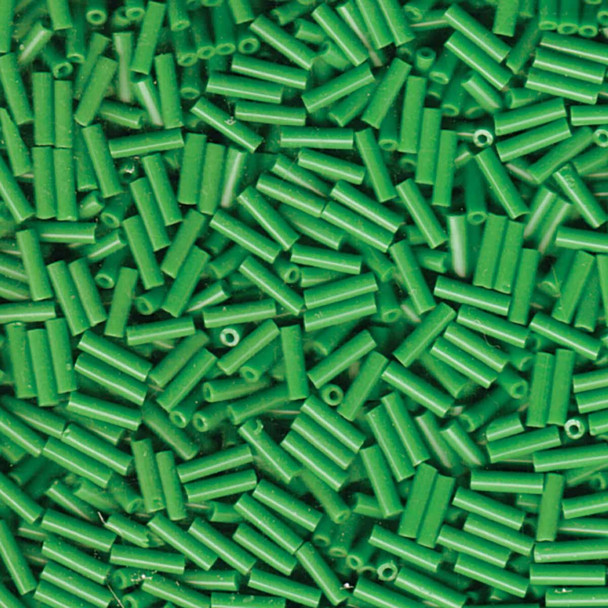 Miyuki #2 (6mm) Bugle Beads Opaque Green