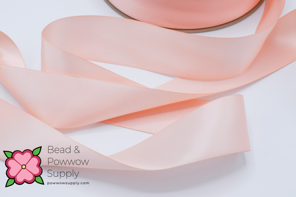 Double Face Satin Ribbon Petal Peach - sold by the yard