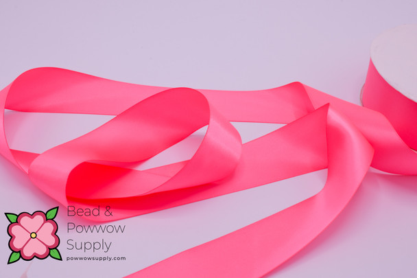 Double Face Satin Ribbon Sugar Coral - sold by the yard