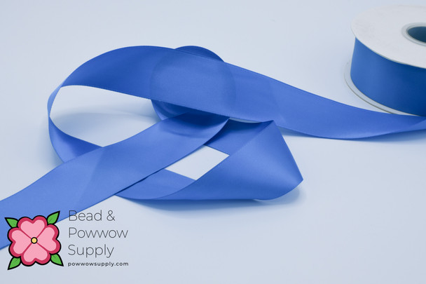 Double Face Satin Ribbon Peacock - sold by the yard