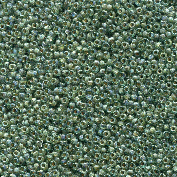 Miyuki 11/0 Seed Beads Picasso Olivine Transparent