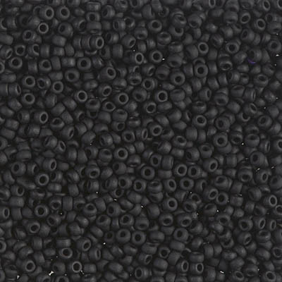 Miyuki 11/0 Seed Beads Matte Black