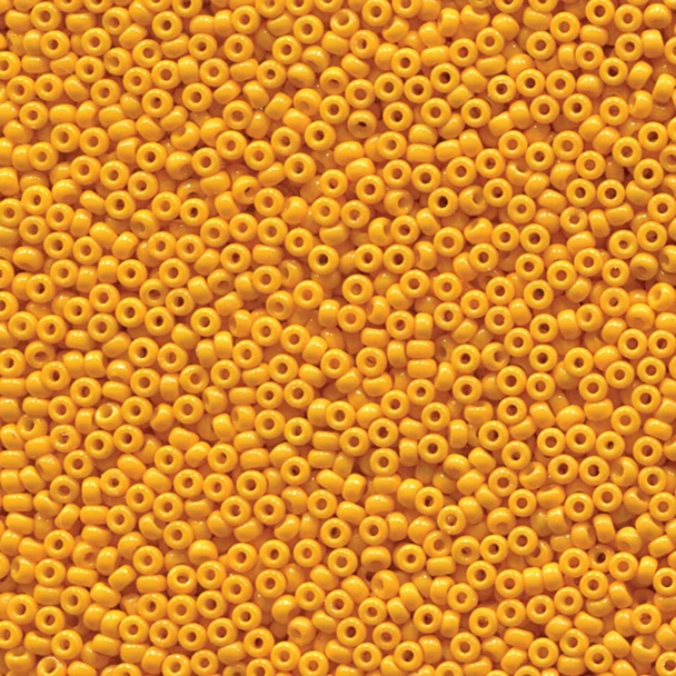 Miyuki 11/0 Seed Beads Duracoat Opaque Dyed Yellow