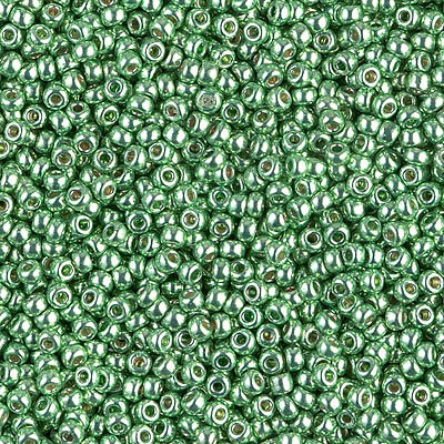 Miyuki 11/0 Seed Beads Duracoat Galvanized Dark Mint Green