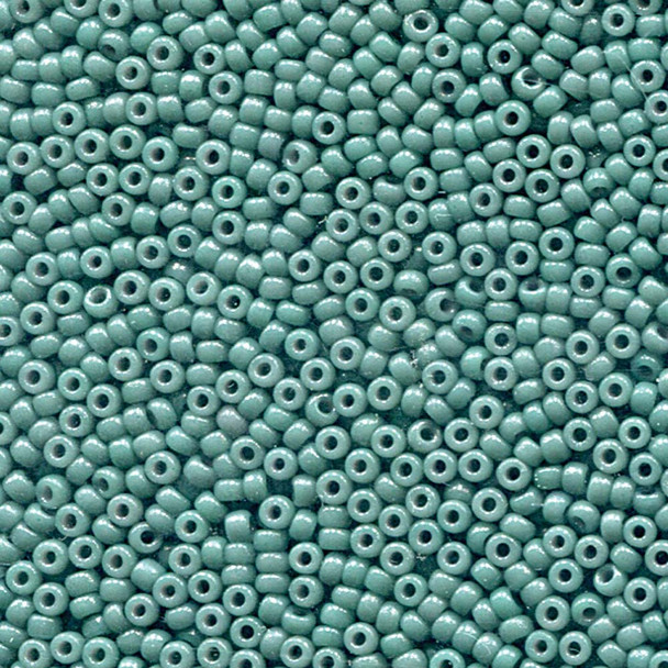 Miyuki 11/0 Seed Beads Duracoat Opaque Dyed Blue Gray