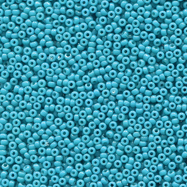 Miyuki 11/0 Seed Beads Duracoat Opaque Dyed Blue Green