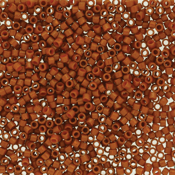 11/0 Delica Duracoat Opaque Orange Rust Approximately 7.2Gm/Tb