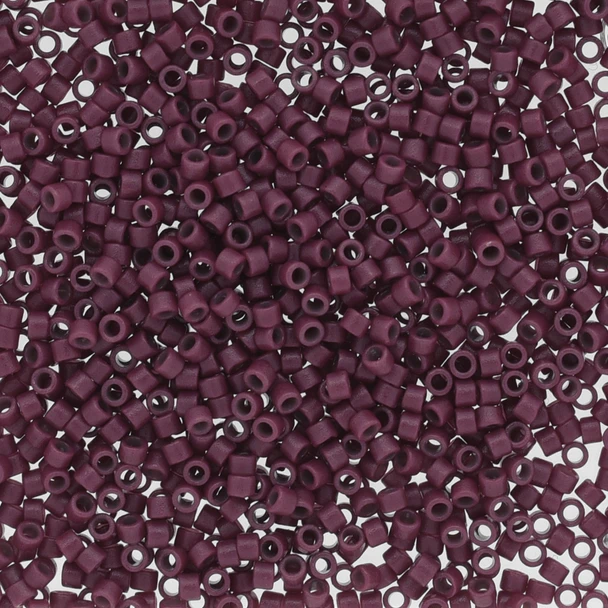11/0 Delica Duracoat Opaque Grape Purple Approximately 7.2Gm/Tb
