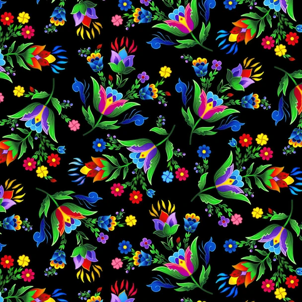 Regalia by Aaron Martin Allover Floral Black  - 100% Cotton Fabric