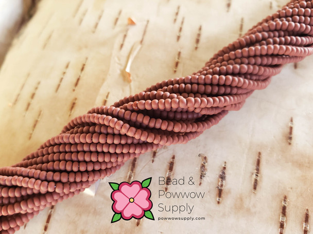 11/0 Seed Beads Opaque Matte Light Brown