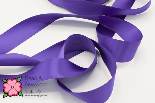 7/8" Double Face Satin Ribbon Purple Haze - sold by the yard