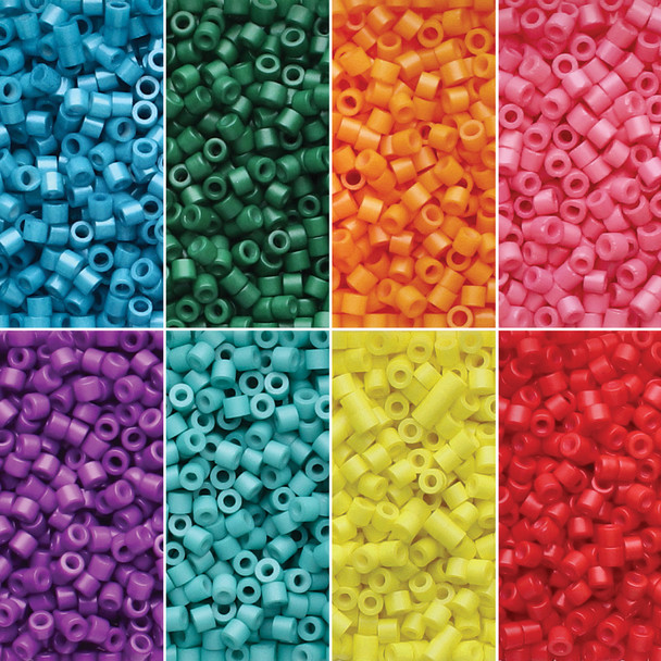 11/0 Linea Beads Mix Rainbow - 8 colors, 6 grams each