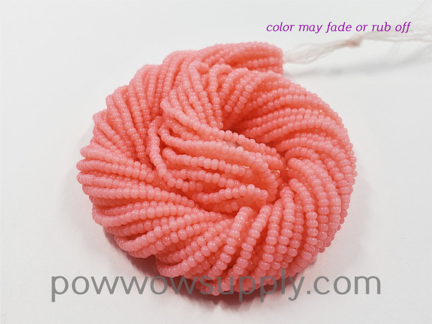 11/0 Seed Beads Opal Salmon Rose (tint)