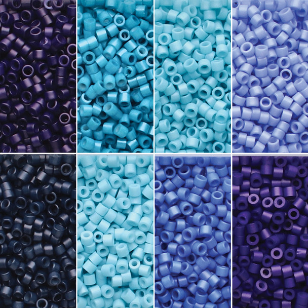 11/0 Linea Beads Mix Azure Adventure - 8 colors, 6 grams each