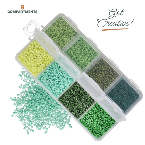 11/0 Linea Beads Mix Lucky Clover - 8 colors, 6 grams each
