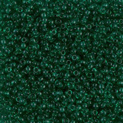 Miyuki 11/0 Seed Beads Transparent Emerald