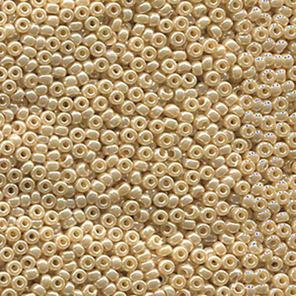 Miyuki 11/0 Seed Beads Crystal Ivory Gold Luster