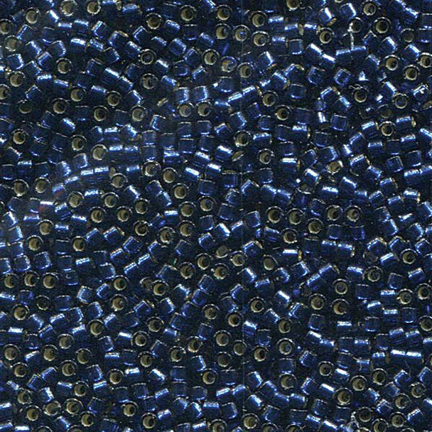 11/0 Delica Bead Silver Lined Duracoat Semi-Frosted Navy Blue Dyed