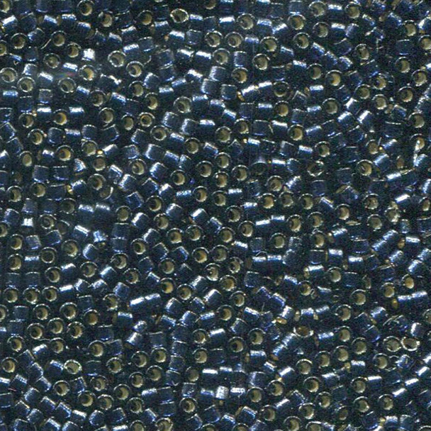 11/0 Delica Bead Silver Lined Duracoat Semi-Frosted Montana Dyed
