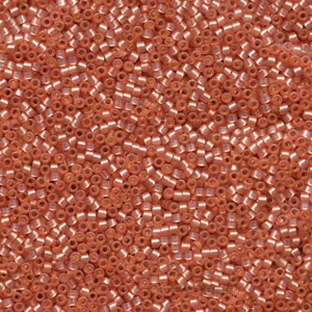 11/0 Delica Bead Silver Lined Peach Alabaster Dyed