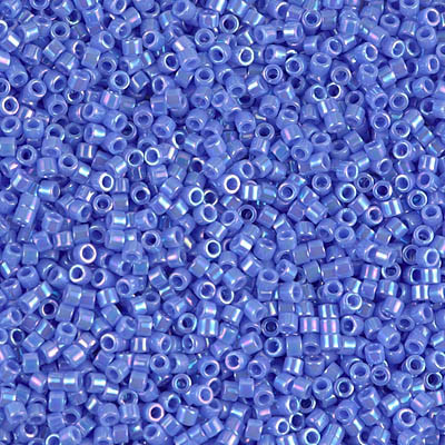 11/0 Delica Bead Opaque Light Sapphire AB