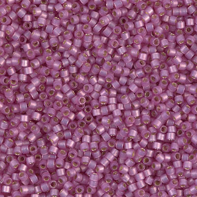 11/0 Delica Bead Silver Lined Duracoat Semi-Frosted Orchid