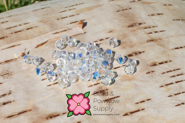 Swarovski 5328 Bicone Beads 4mm Crystal AB (48 beads)