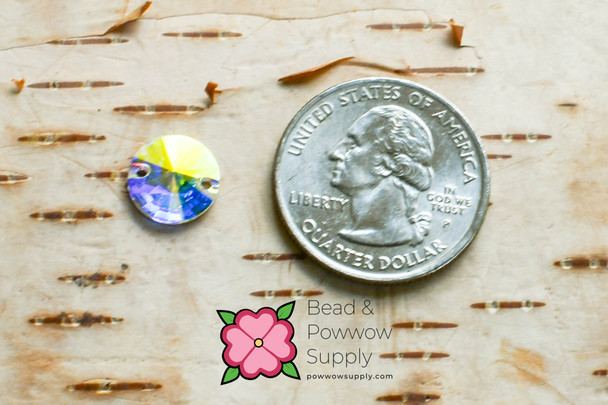 Swarovski 3200 Rivoli 10mm Crystal AB Sew-on (sold invidually)