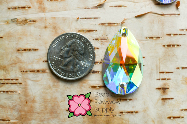Swarovski 3230 Pear 34x20.4mm Crystal AB Sew-on (sold invidually)