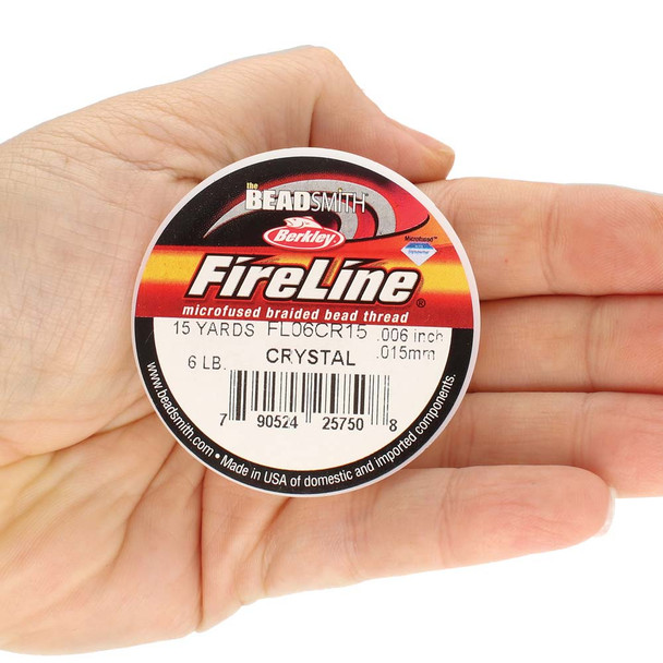 6 LB FIRELINE CRYSTAL .005 IN/.12MM 15 YARD Spool