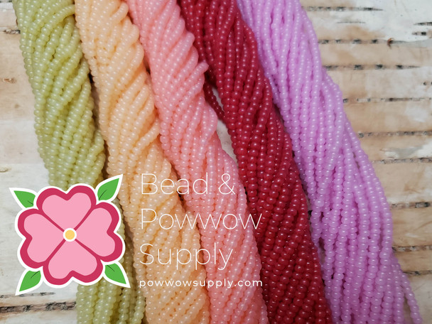 Czech 11/0 Seed Bead Set Opal Warm Tones