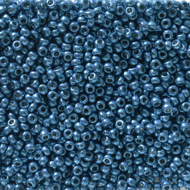 Miyuki 11/0 Seed Beads Galvanized Deep Aqua Blue