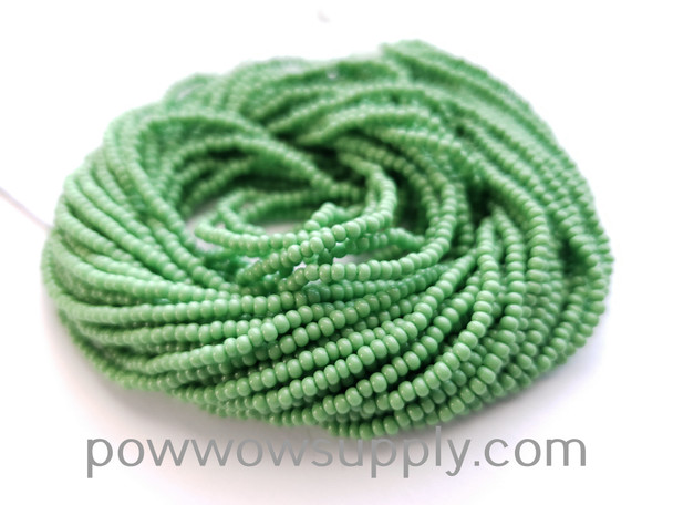 13/0 Seed Beads Opaque Light Green