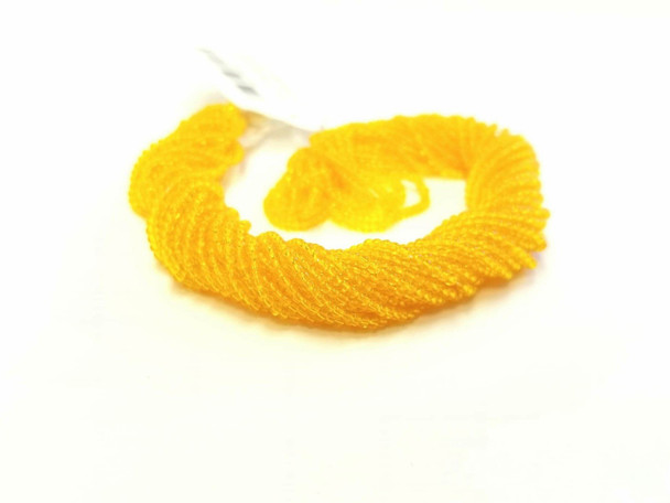 12/0 Seed Beads Transparent Light Orange