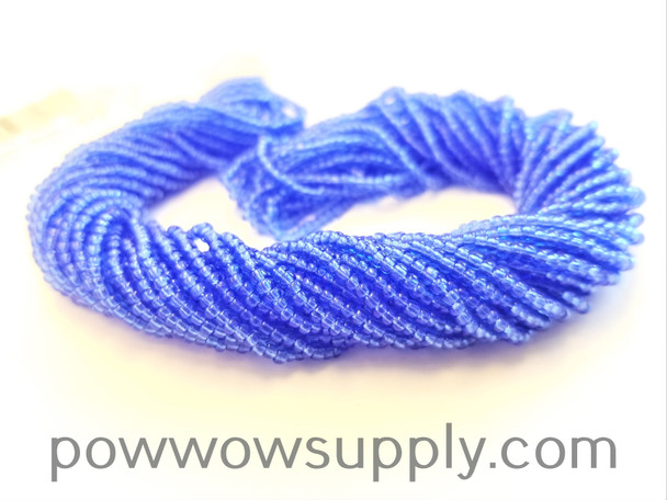 13/0 Seed Beads Transparent Light Sapphire