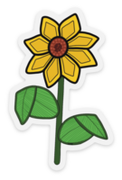 CW Floral 5 Sticker - Bead & Powwow Supply