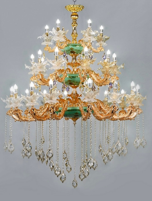 3 Tier Crystal Chandelier DL 8099 32 Lights